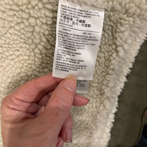 LEVI'S men
Faux Shearling Lined Classic Fit Jacket coat olive green L - Picture 5 of 8